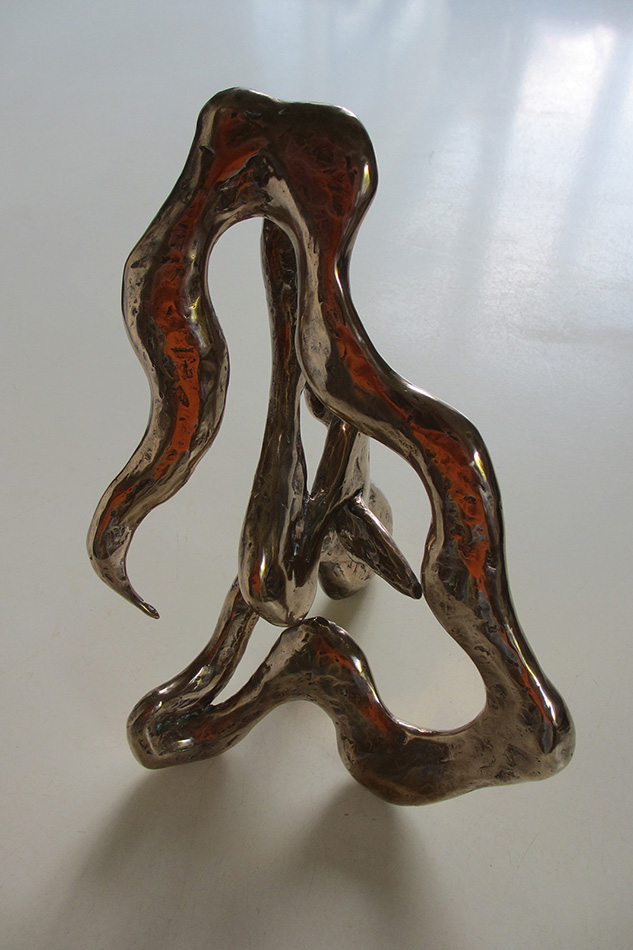 Interactie 29, brons, unicum, 30 x 30 x 30 cm.